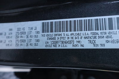 2019 RAM 1500 Big Horn/Lone Star