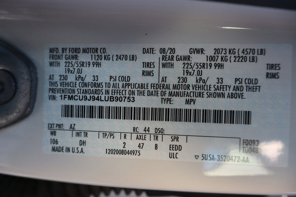 2020 Ford Escape Titanium