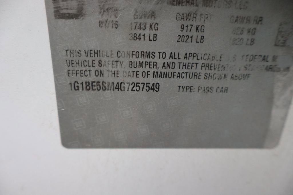 2016 Chevrolet Cruze LT