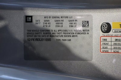 2018 Chevrolet Camaro ZL1