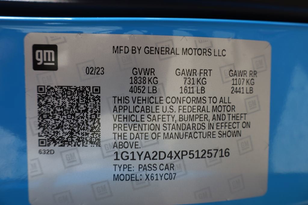 2023 Chevrolet Corvette Stingray 1LT