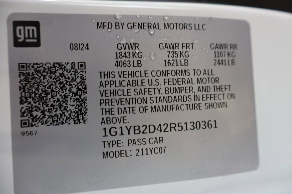 2024 Chevrolet Corvette Stingray 2LT