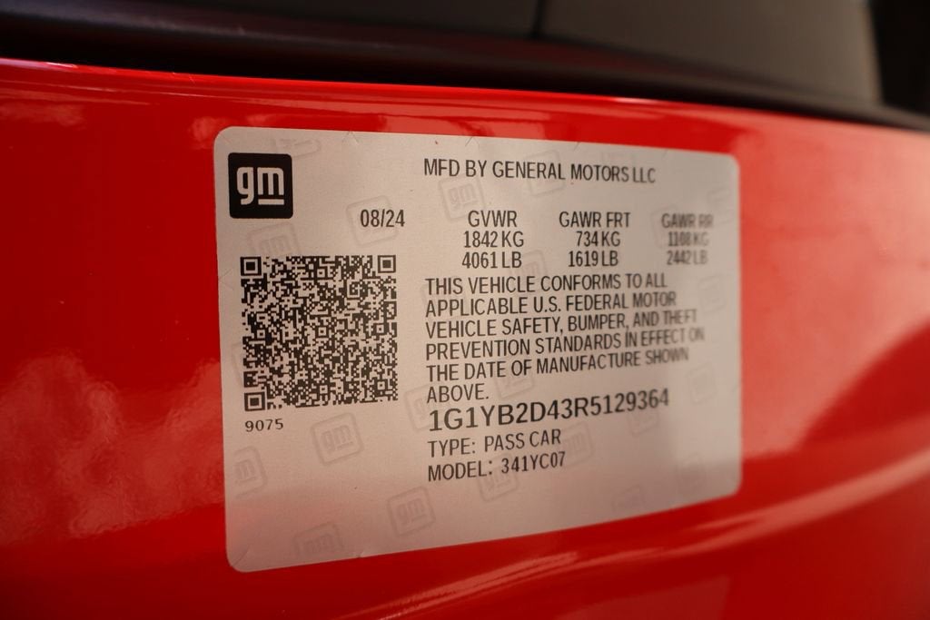 2024 Chevrolet Corvette Stingray Stingray