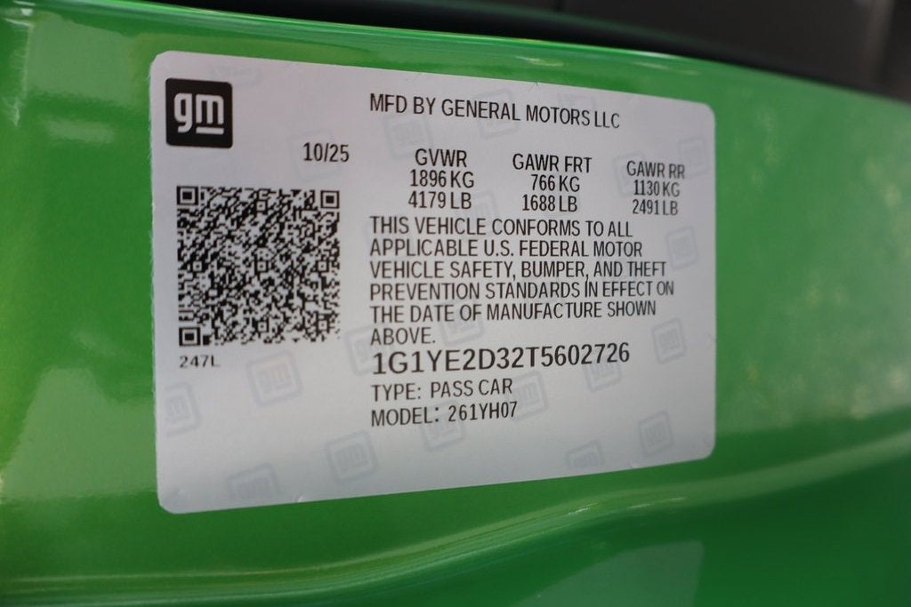 2026 Chevrolet Corvette Z06 2LZ