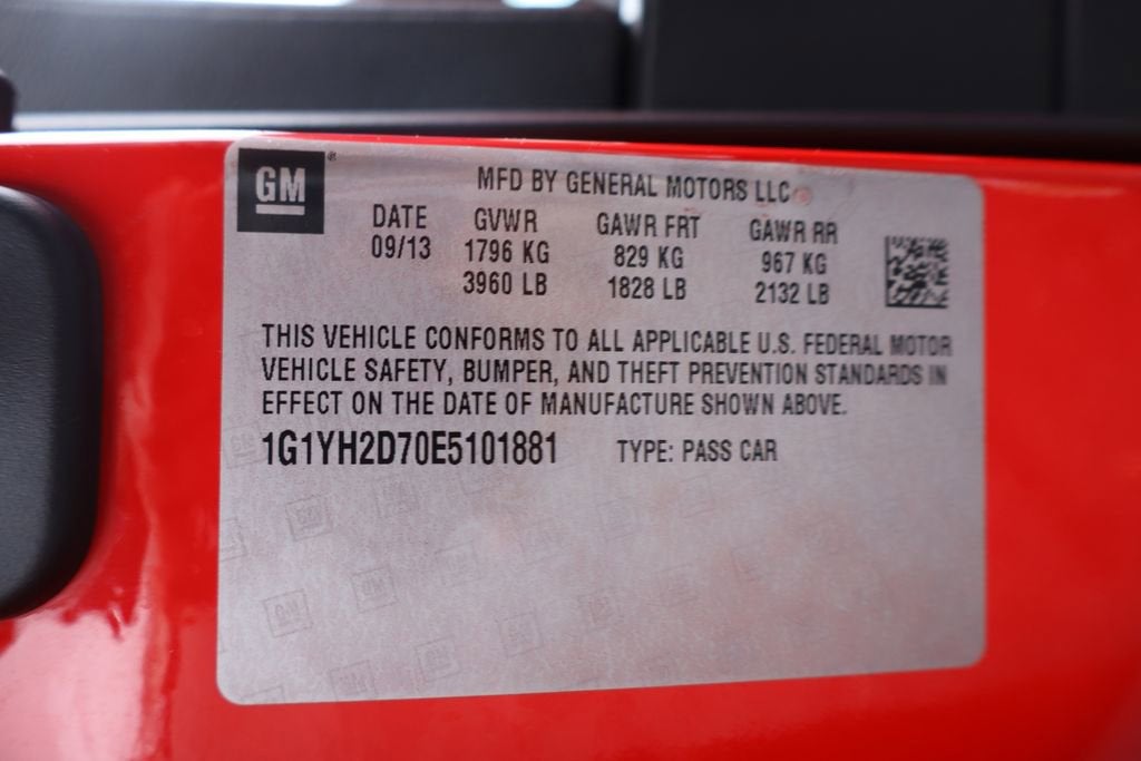 2014 Chevrolet Corvette Stingray Z51 1LT