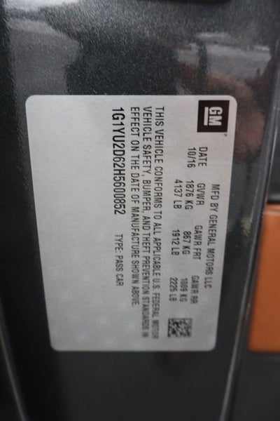 2017 Chevrolet Corvette Z06 Z06 3LZ