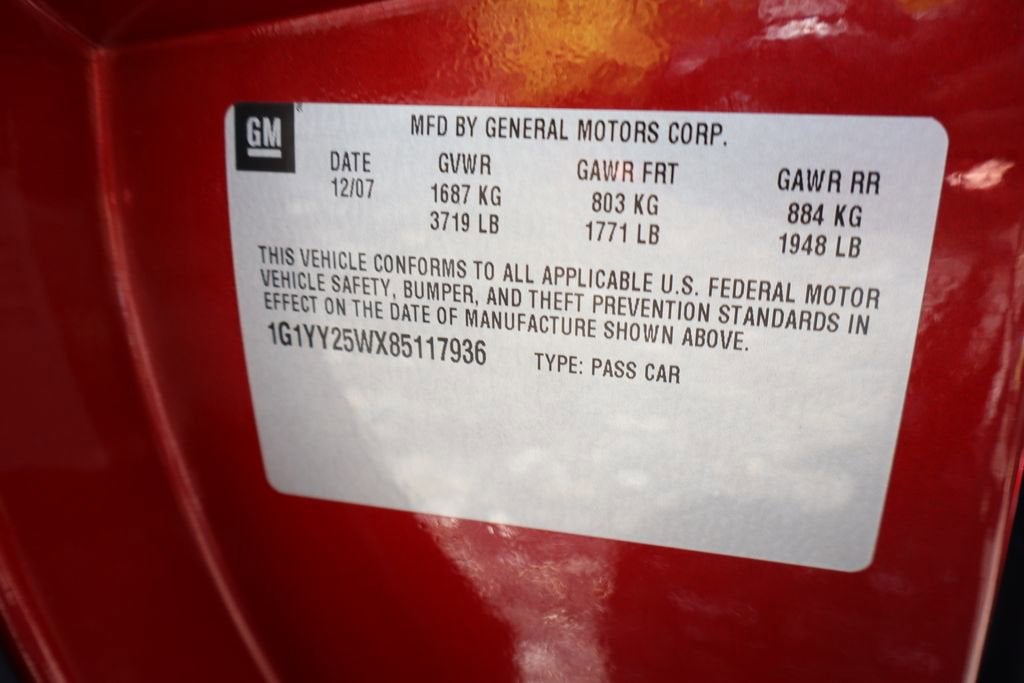 2008 Chevrolet Corvette Base