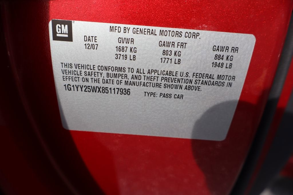 2008 Chevrolet Corvette Base