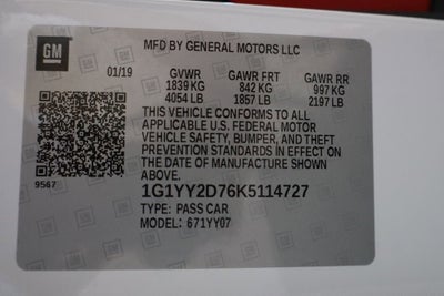 2019 Chevrolet Corvette Grand Sport Grand Sport