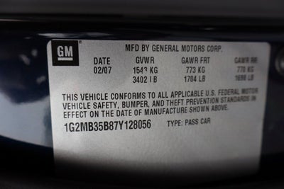 2007 Pontiac Solstice Base