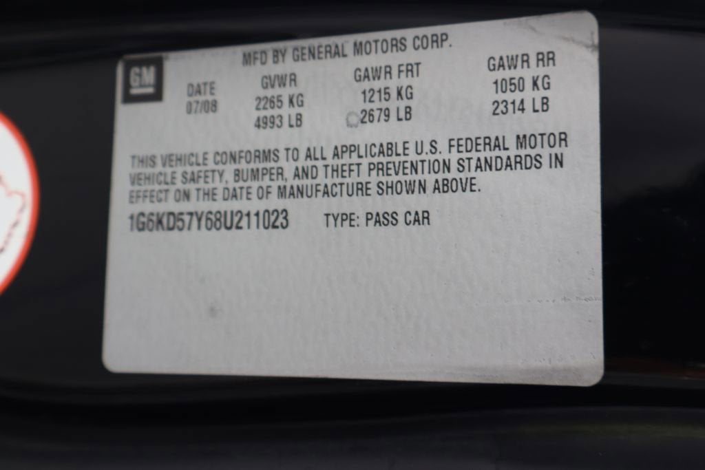 2008 Cadillac DTS w/1SA