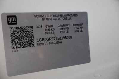 2025 Chevrolet Express Cutaway 3500 1WT