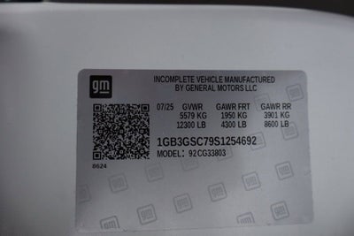 2025 Chevrolet Express Cutaway 3500 1WT