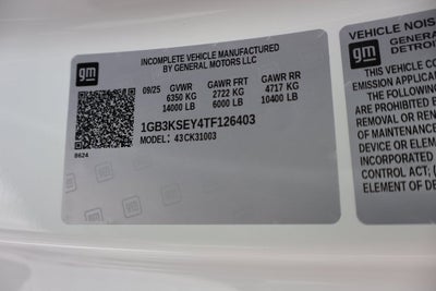 2026 Chevrolet Silverado 3500 HD Chassis Cab Work Truck