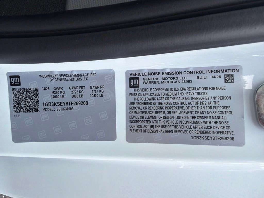2026 Chevrolet Silverado 3500 HD Chassis Cab Work Truck