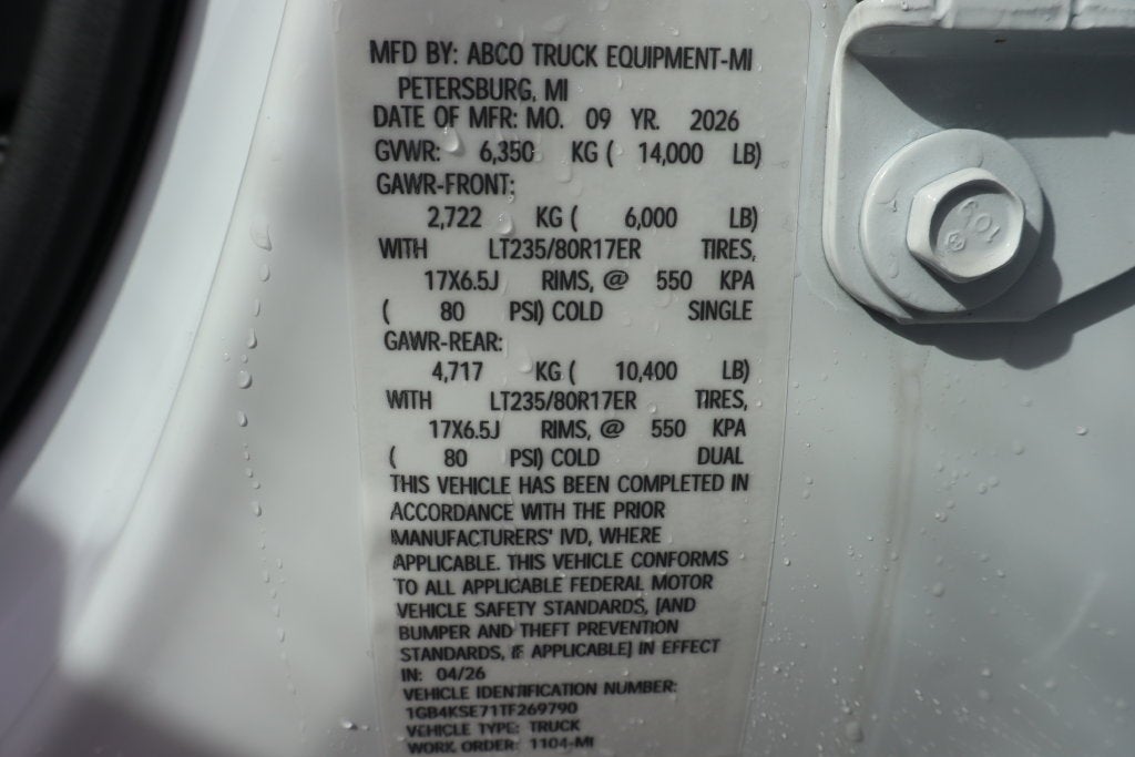 2026 Chevrolet Silverado 3500 HD Chassis Cab Work Truck