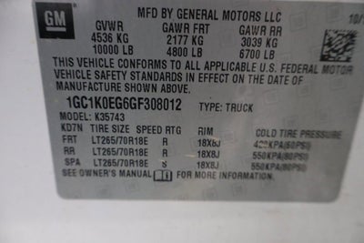 2016 Chevrolet Silverado 3500 HD LTZ