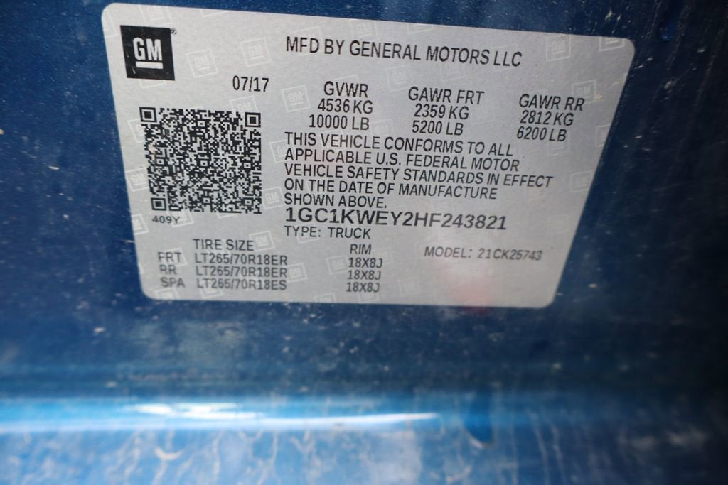 2017 Chevrolet Silverado 2500 HD LTZ