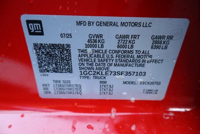 2025 Chevrolet Silverado 2500 HD WT