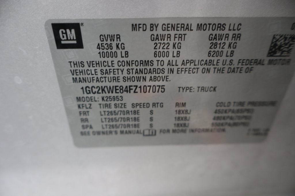 2015 Chevrolet Silverado 2500 HD LTZ
