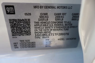 2026 Chevrolet Silverado 2500 HD Work Truck