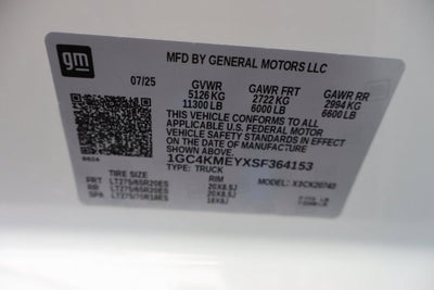 2025 Chevrolet Silverado 2500 HD Custom