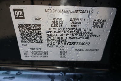 2025 Chevrolet Silverado 2500 HD ZR2