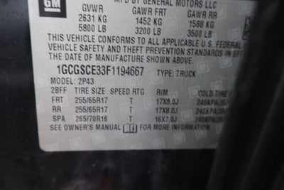 2015 Chevrolet Colorado 2WD Z71