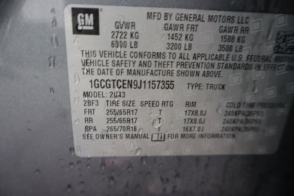 2018 Chevrolet Colorado 4WD LT