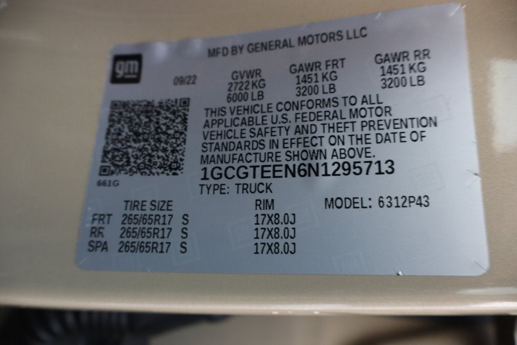 2022 Chevrolet Colorado ZR2
