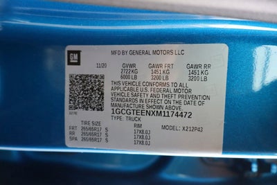 2021 Chevrolet Colorado ZR2