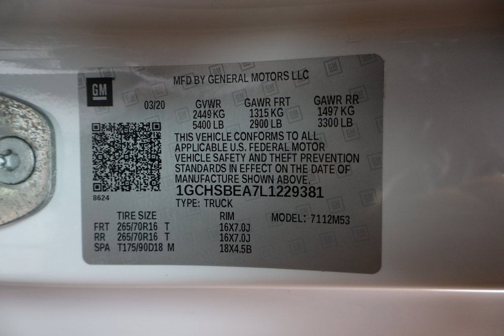 2020 Chevrolet Colorado WT