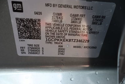 2026 Chevrolet Silverado 1500 LT (2FL)