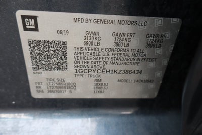 2019 Chevrolet Silverado 1500 Custom Trail Boss