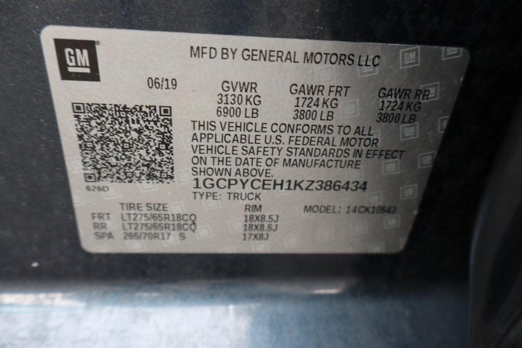 2019 Chevrolet Silverado 1500 Custom Trail Boss