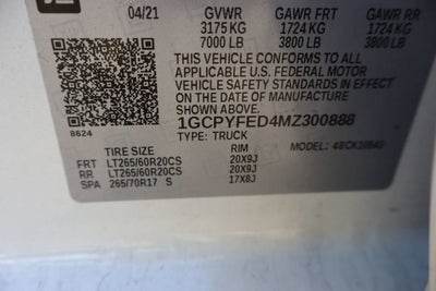 2021 Chevrolet Silverado 1500 LT Trail Boss