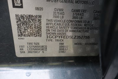 2020 Chevrolet Silverado 1500 LT Trail Boss