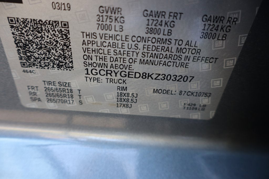 2019 Chevrolet Silverado 1500 LTZ