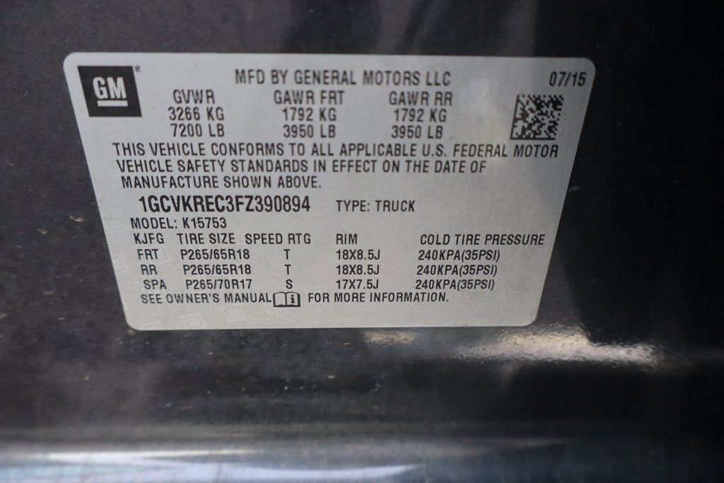 2015 Chevrolet Silverado 1500 LT