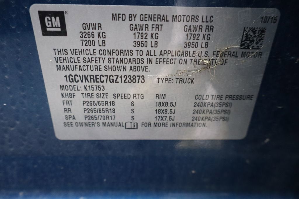 2016 Chevrolet Silverado 1500 LT
