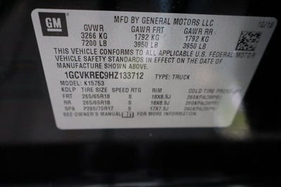 2017 Chevrolet Silverado 1500 LT