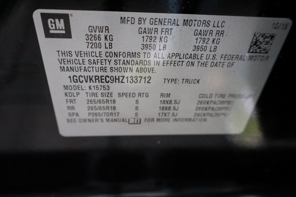 2017 Chevrolet Silverado 1500 LT