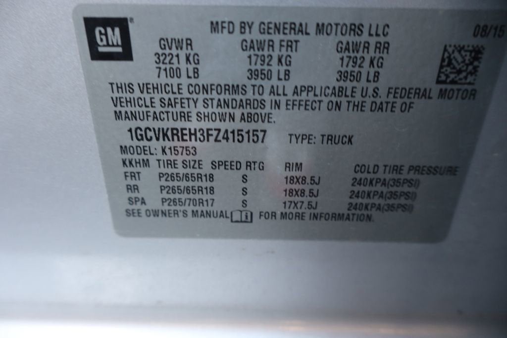 2015 Chevrolet Silverado 1500 LT