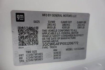 2025 Chevrolet Express Cargo WT