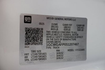 2025 Chevrolet Express Cargo 2500 WT