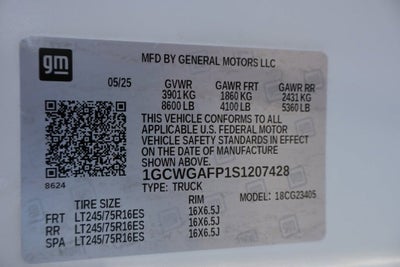 2025 Chevrolet Express Cargo 2500 WT