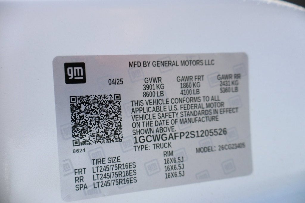 2025 Chevrolet Express Cargo 2500 WT