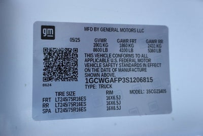 2025 Chevrolet Express Cargo 2500 WT