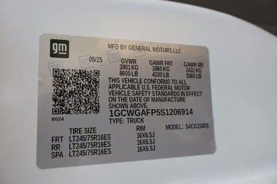 2025 Chevrolet Express Cargo 2500 WT