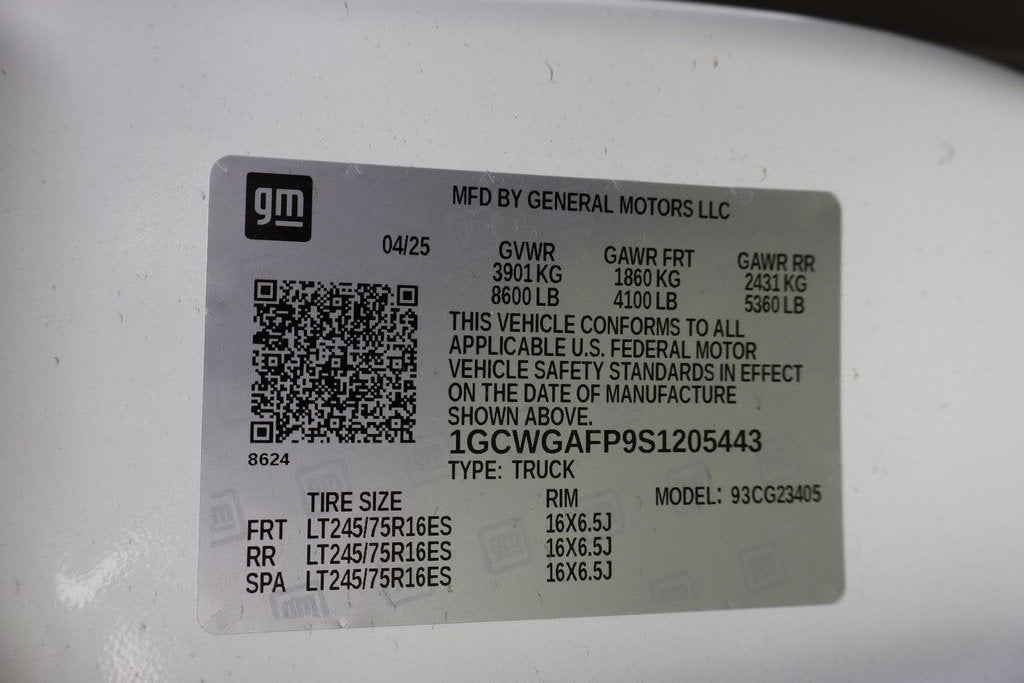 2025 Chevrolet Express Cargo 2500 WT